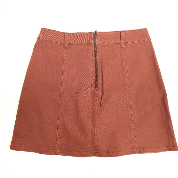 Forever 21 Lace-Up Denim Mini Skirt - Picture 3 of 5